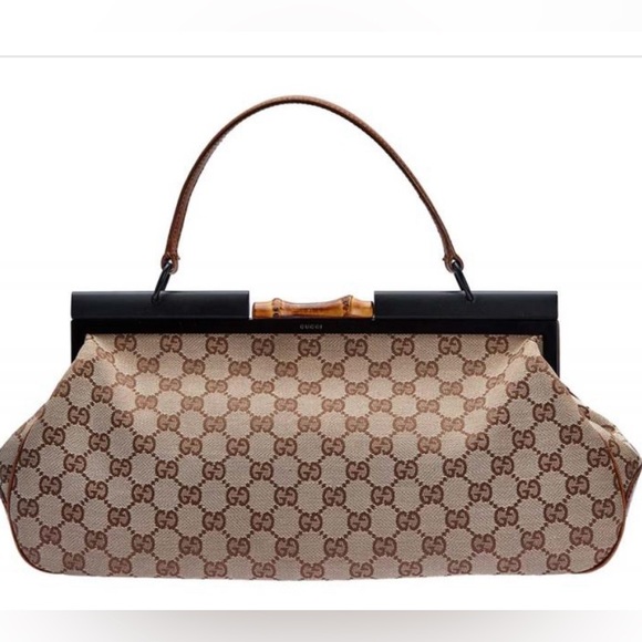 GUCCI rare bamboo doctor bag. Limited edition pink/black combo. Authentic! - Picture 2 of 11